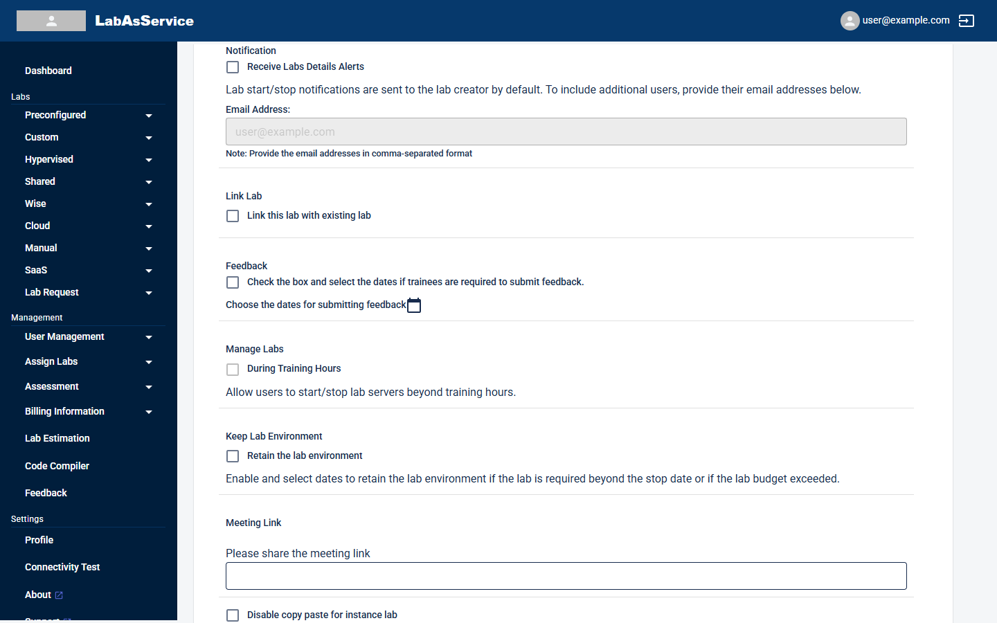 Step 4: Parameters