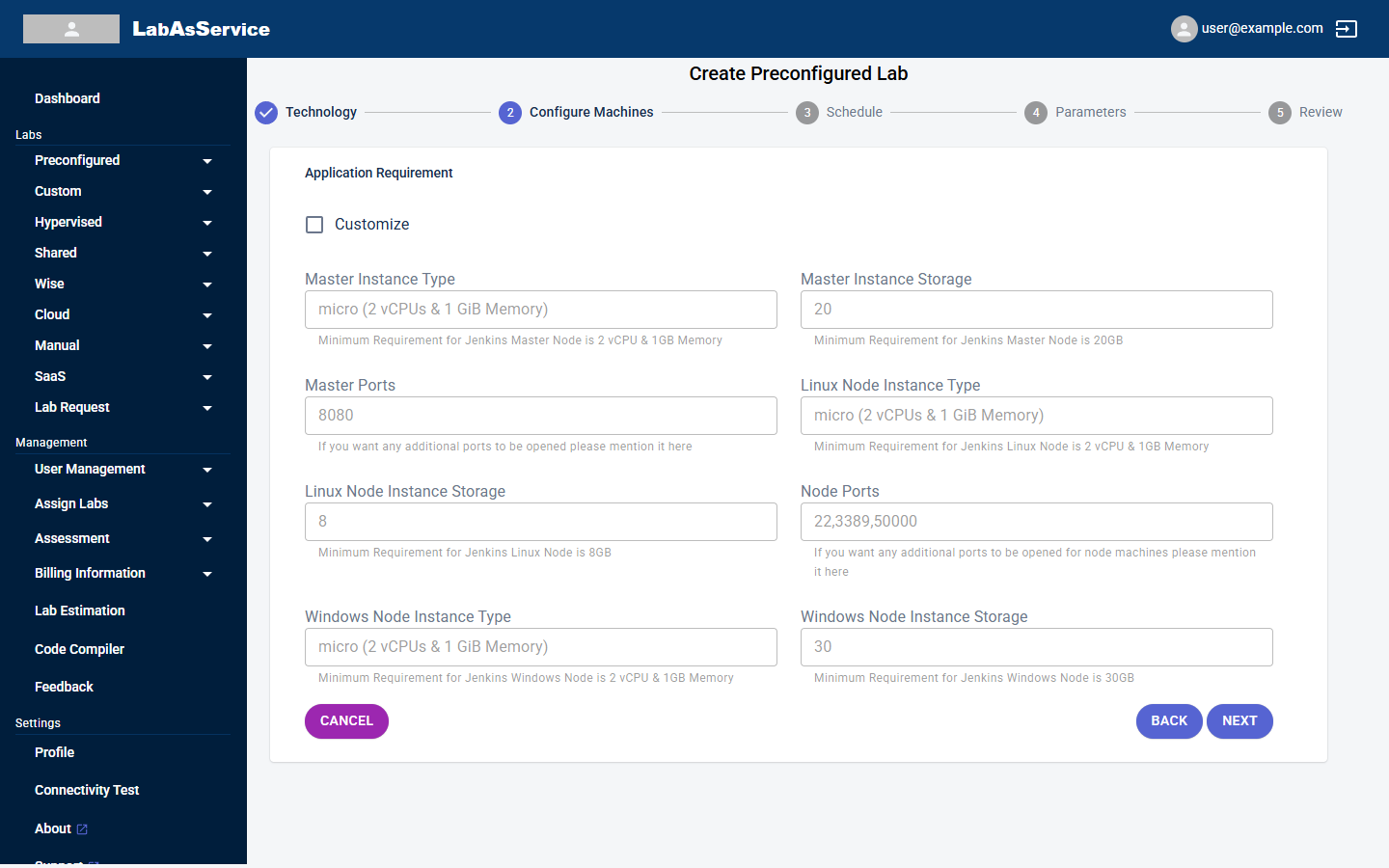 Preconfigured, step 2
