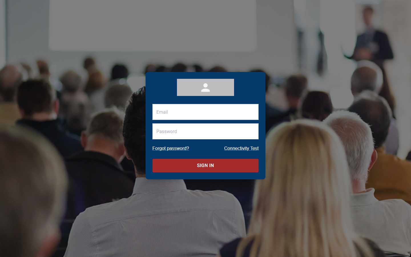 Administrator sign-in page