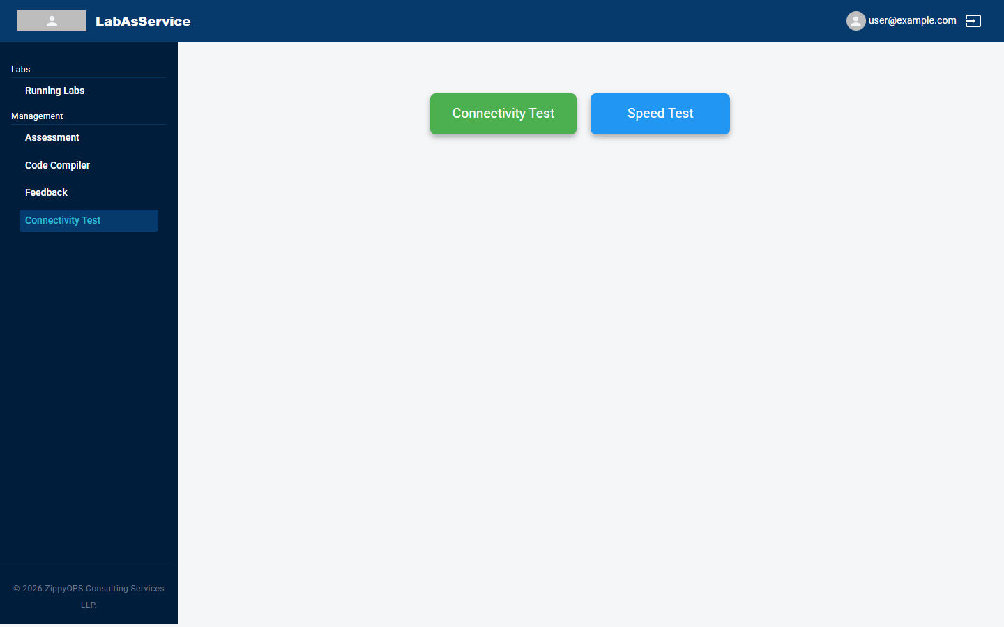 Connectivity test page